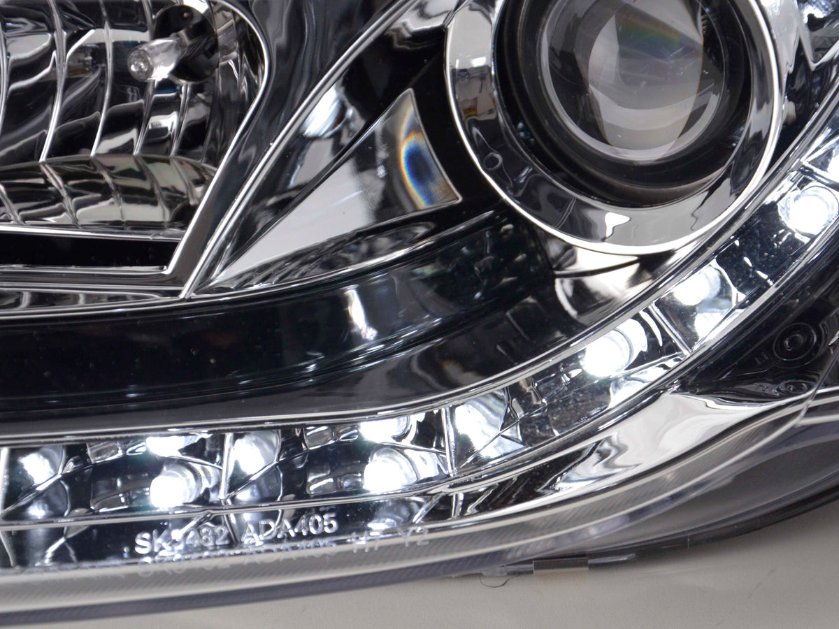 Scheinwerfer Set Daylight LED Tagfahrlicht Audi A4 Typ 8E 04-08 chrom Scheinwerfer Set Daylight LED Tagfahrlicht Audi A4 Typ 8E 04-08 chrom